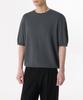 Cool Touch Crew Neck Short Sleeve Knit [Gray]