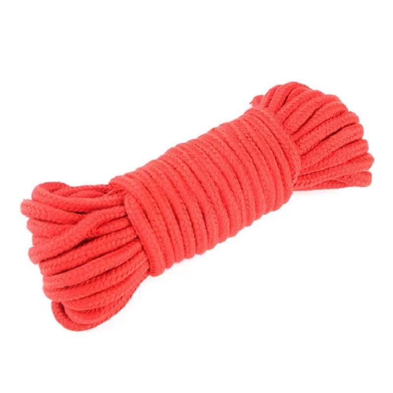 5M/10M Cotton Sexy Binding Rope SM Adult Sex Toys Slaves Tying Bondage Soft Flirt Rope Adult Training Games Role-Playing BDSM