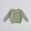 Baby Clothing Cute Baby Knitted Sweater Jacket, Summer Thin Girl, Small Outside, Air-conditioned Cardigan