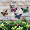 Wrought Iron Wall Hanging Butterfly Ornament Indoor Outdoor Ornament Suitable For Home Craft Gift Wall