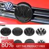 For VOLKSWAGEN 2Pcs VW Replacement Front Grill Badge Rear Trunk Lid Emblem Logo Decorative For Volkswagen Polo 6 6C 2014-2018 Au