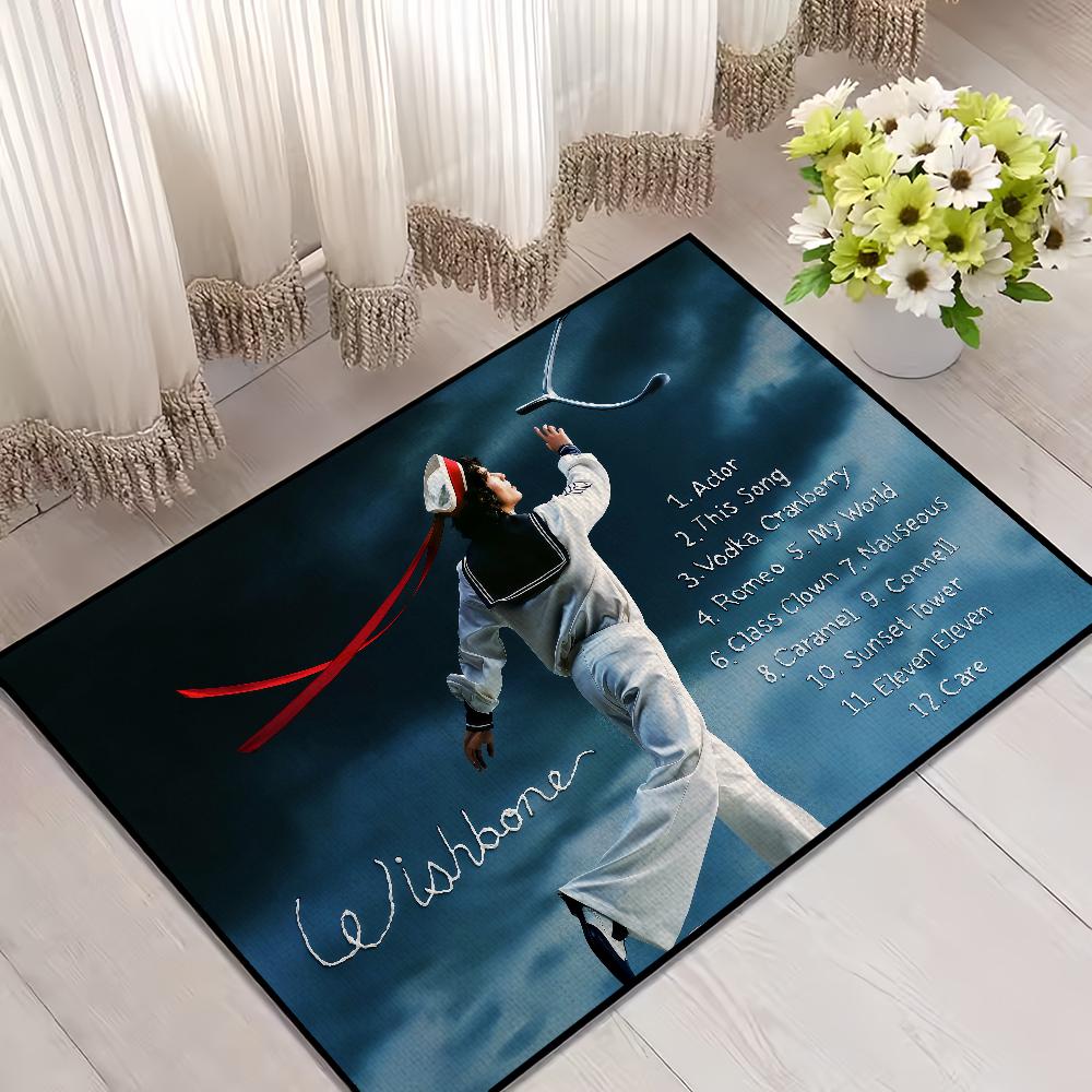 singer C-Conan Gray wishbone small carpet Rug Carpet Home Decor Bedroom Mat Hallway Balcony Carpet Entrance Doormat Decoration