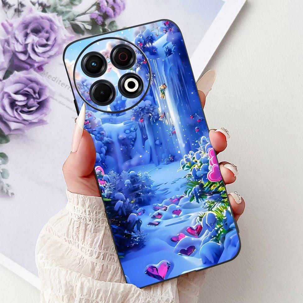 For Techno Spark 30 Pro 4G KL7 Cover For Tecno Spark 30 Pro 4G Case Luxury Butterfly Love Fashion Flowers Cool Lion Cute Painted
