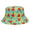 XUANCUI Herstellung Sommer Outdoor Freizeitkappe Allover Print Erdbeerfrucht Fischerhut