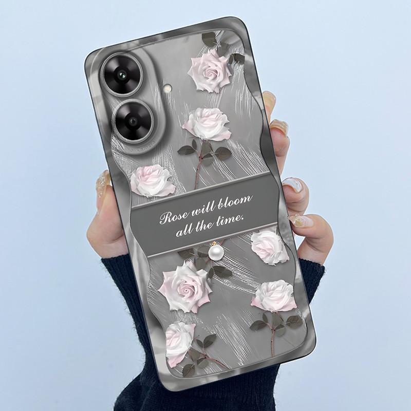 Phone Case for Realme Note 60 60X Narzo N61 Back Cover Matte Shell New Design Soft Silicone Funda for Realme Note60 RMX3933 Case