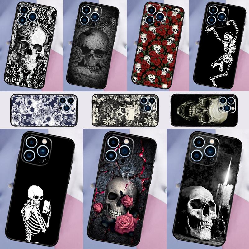 Gothic Fashion Skull Cover For Samsung Galaxy S25 Ultra S24 S22 S21 S23 Plus S20 FE S9 S10 S24 FE Phone Case