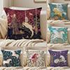 Mystical Fantasy Art Medieval Unicorn Cushion Cover Pillowcase Anti-Dustmite Invisible Zipper Short Plush Sofa Cushion