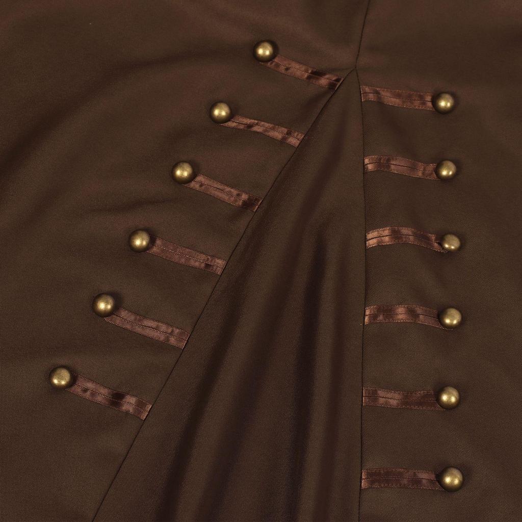 Men's Medieval Pirate Steampunk Jacket - Adult Halloween Cosplay Coat