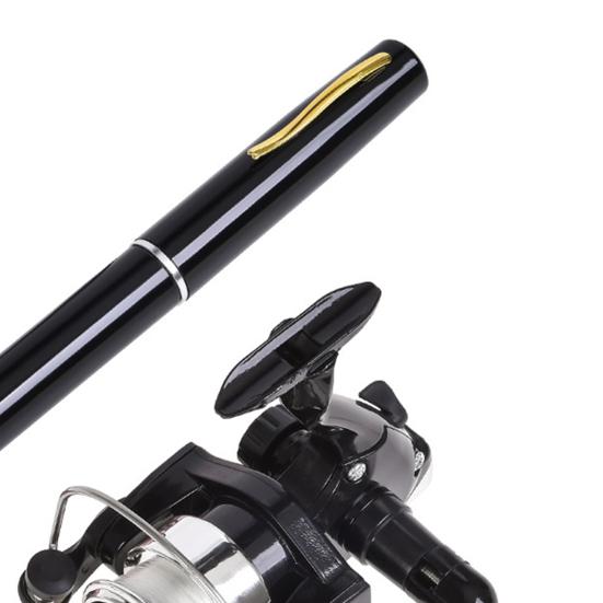 1 Set Hengel Pen Telescopisch Antislip Exquis Makkelijk te Dragen IJsvissen