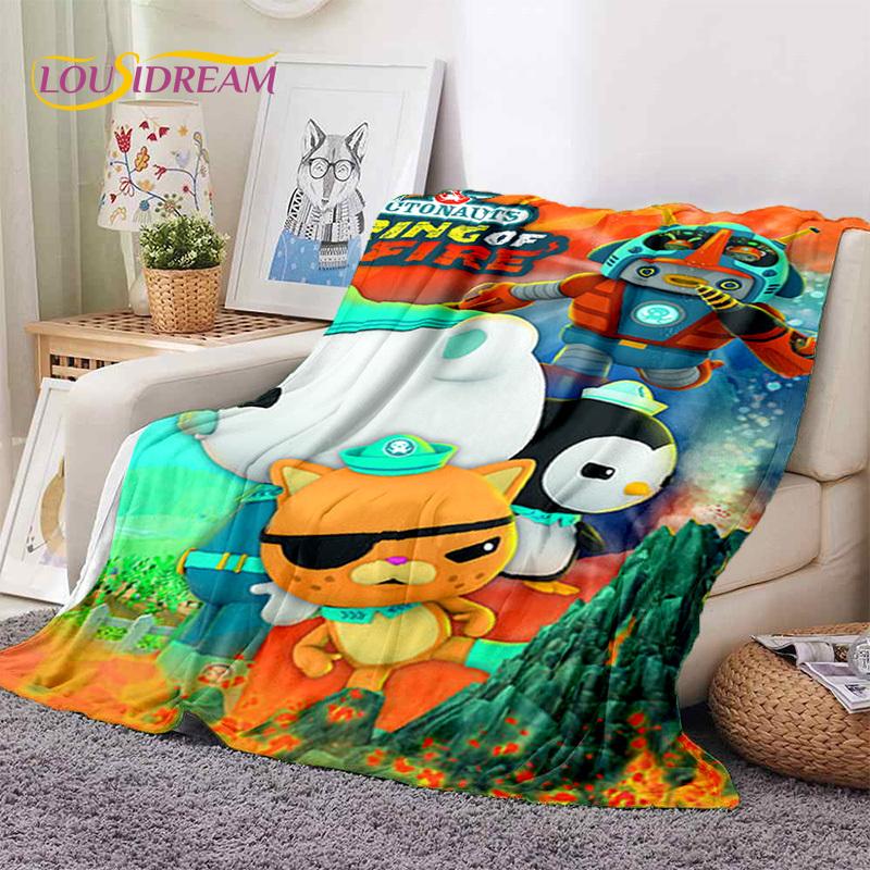 Die Octonauts Barnacles Niedliche Cartoon Weiche Decken, Warm Halten Flanell Überwurfdecke für Picknick Betten Sofa Zuhause Schlafzimmer Geschenke Kinder