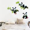40x60cm Zuhause Panda Bambusblatt Farbe Wandaufkleber Schlafzimmer Sofa Raum Dekoration Aufkleber