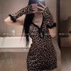 Game Leopard Girl Hot Hip Bag Suit Suspender Skirt Sexy Underwear Sexy Lace Exposed Temptation