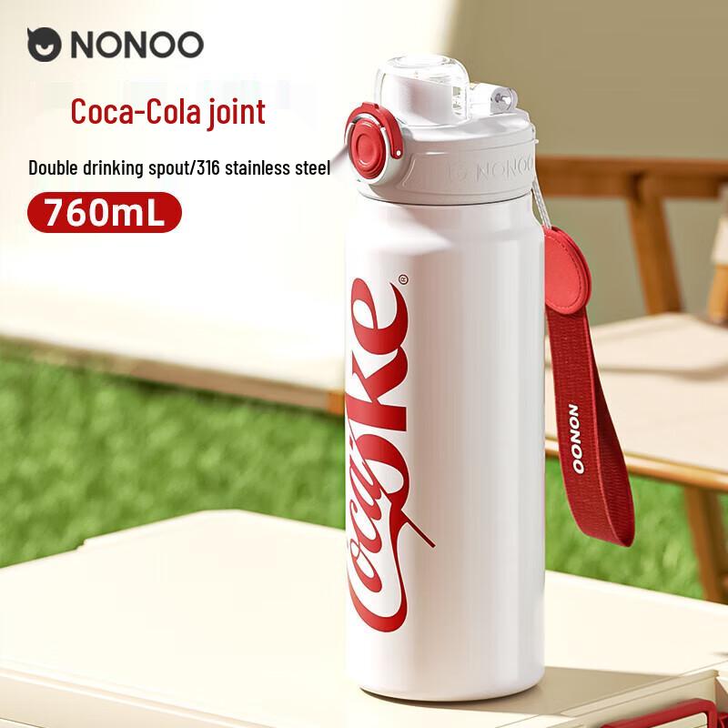 NONOO Coca-Cola Dual-Drink Stainless Steel Thermos