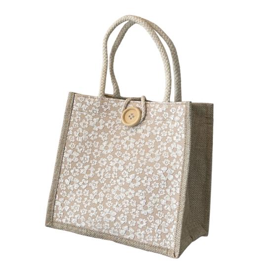 Beto Damen-Handtasche, Blumendruck, Knopfverschluss, breite Öffnung, große Kapazität, große Tragfähigkeit, Pendeln, Beto-Aufbewahrungstasche, Damen-Reise-Umhängetasche