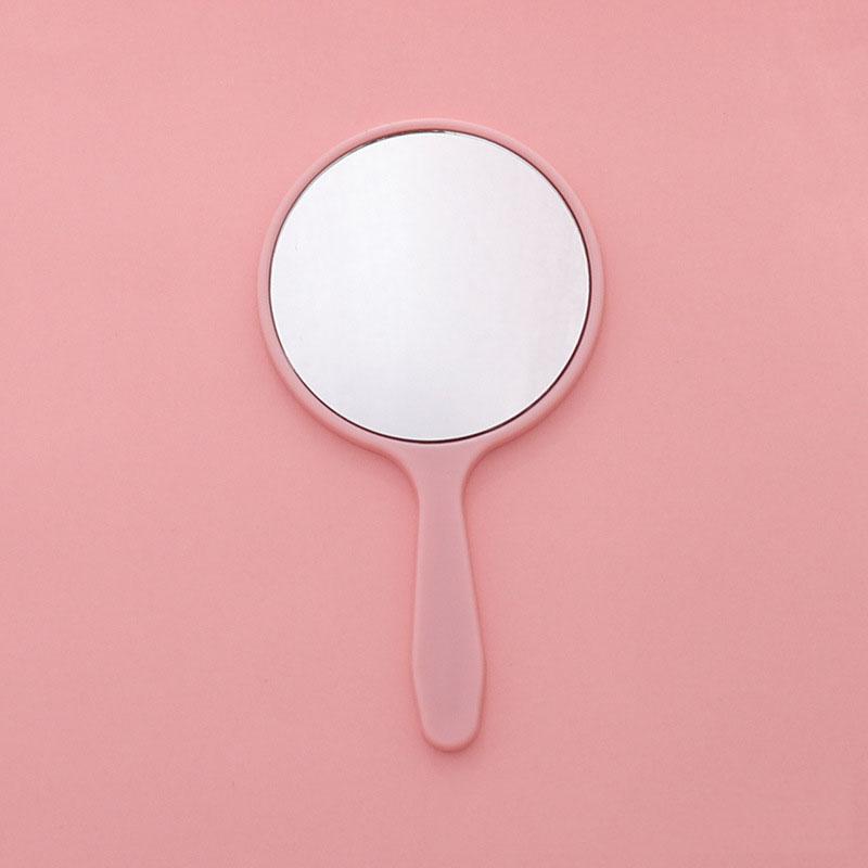 Handheld Makeup Mirror Round Vanity Mirror With Handle Hand Mirror Cosmetic