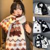 Soft Winter Scarf Cat Shawl Wrap Cartoon Pashmina Women