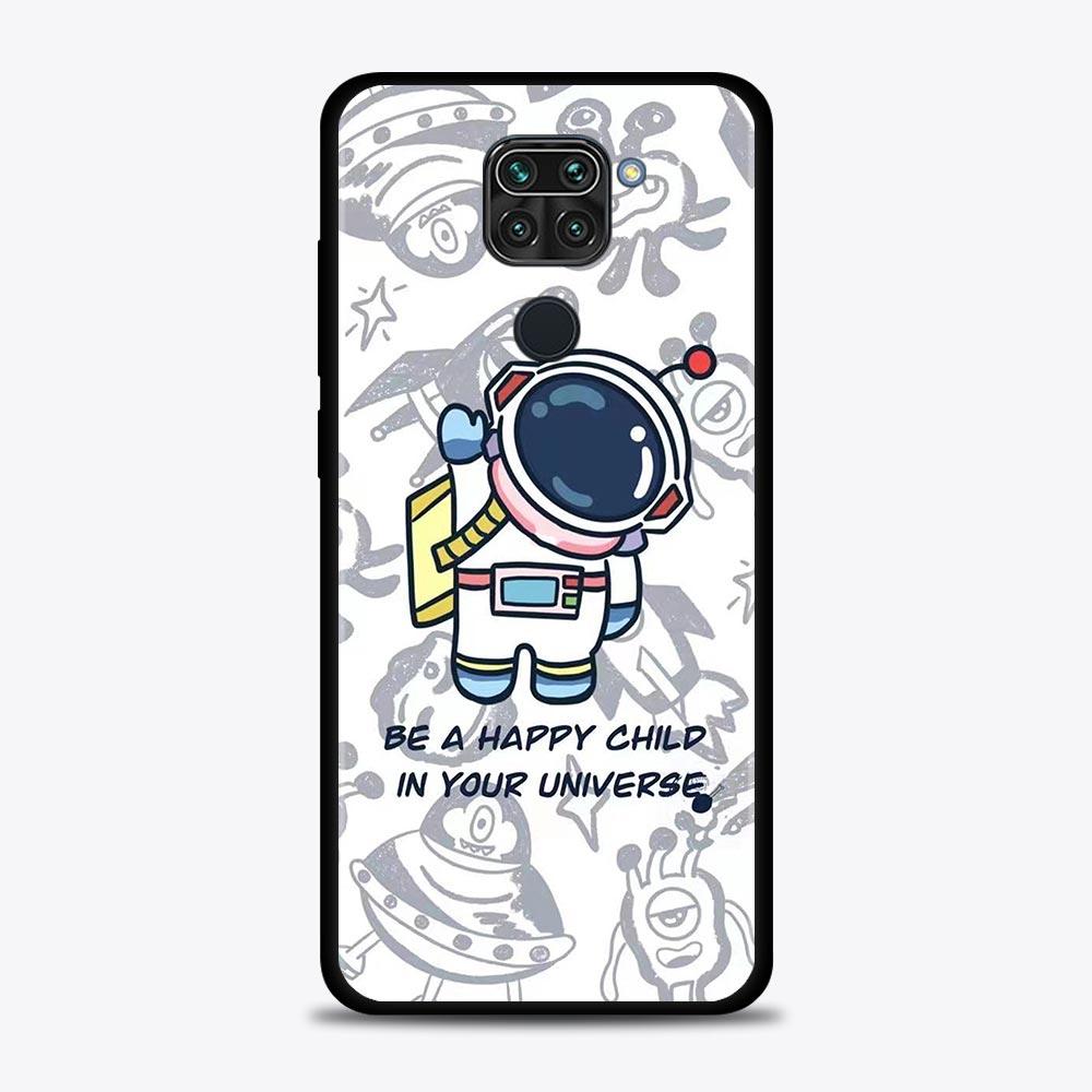Cute Cartoon Star Planet Astronaut Case For Xiaomi Redmi Note 10 9 9s 9T 8 8T 7 Pro Max 5G Cover For Redmi K40 9 9A 9C 9T Shell