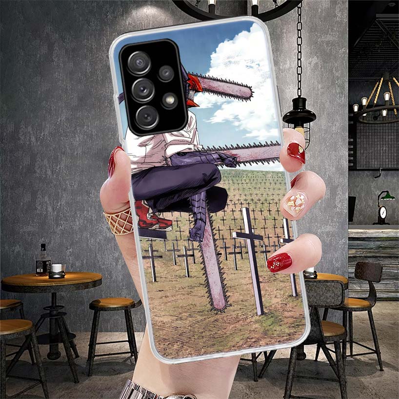 C-Chainsaw Mans Denji Soft Phone Case For Samsung Galaxy S22 S23 S24 S25 Edge S26 Ultra S20 FE S21 Plus + Fundas Coque Galaxy S2
