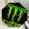 Monster Energy LOGO Print Automatic Umbrella, 8 Rib Iron Frame, Plastic Handle, Suitable for Outdoor Travel &Daily , Ideal Gift