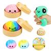 Squish-soft Dumpling Interactive Toy, Cute Design, Multicolor Random, Anti-Stress Effect, 11 Cm, Kids Gift