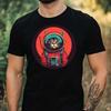 T-Shirt Men Cat As Astronaut Motif Cotton Size XS To 5XL