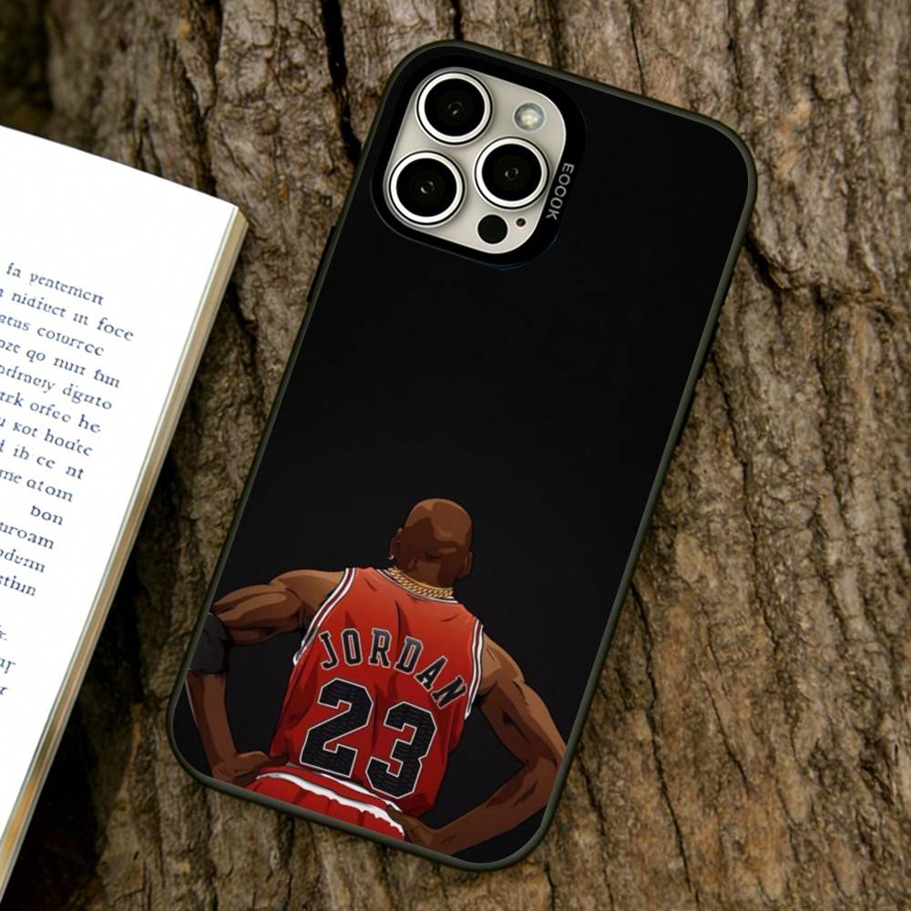 Michael Jordan Phone Case For iPhone 17,16,15,14,13,12,11 Plus,Pro Max,XS,Colorful Silver Phone Case Funda Cover
