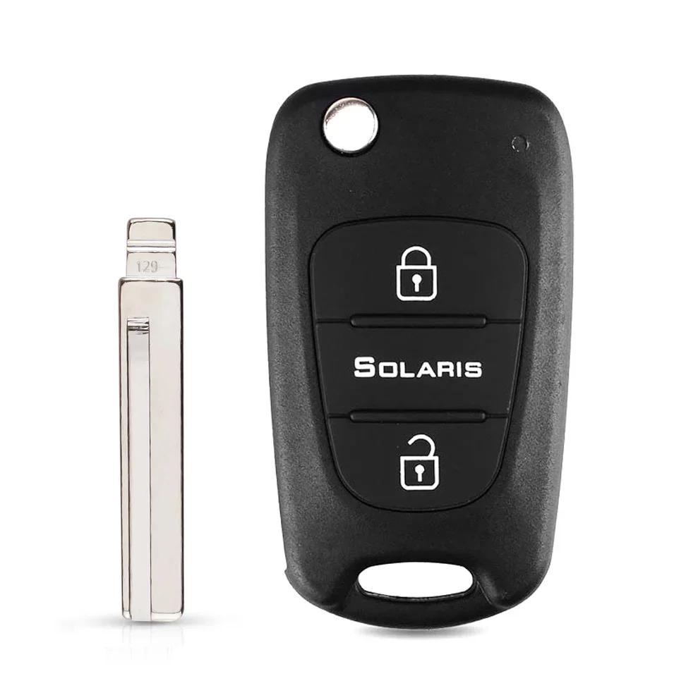 S For Hyundai Elantra I30 Ix35 Accent Solaris For Kia K2 K5 Sorento Sportage Car Key Shell 3 Buttons Flip Key Case