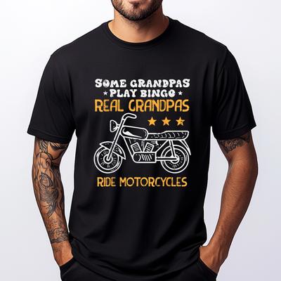 Sommige Opa's Spelen Bingo Rijden Echt Motoren Biker Grap Mannen Oversized T-shirt Koppels Anime Camisetas Hombre Punk Stijl