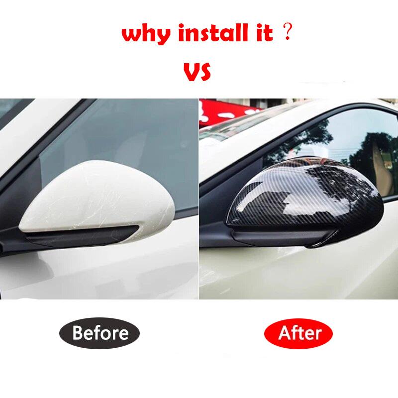 LHD RHD For BYD Seagull 2024 ABS Car Rearview Mirror Cover Rear View Mirror Decorative Shell Exterior Sticker Accessories
