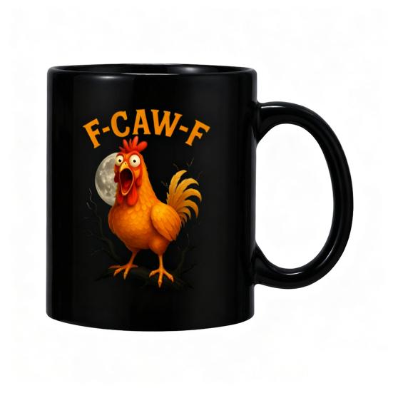 Rooster Ceramic Coffee Mug 3D Printed Chicken Design Tea Cup Hot Drinks Cup for Home
