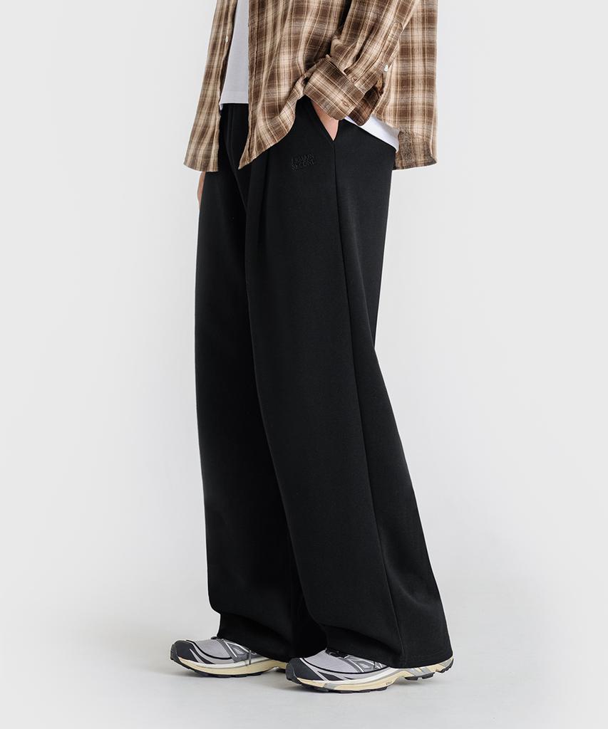 LEMAIN SECOND Deep One-Pleat Wide Daily Sweatpants_3 Colors (B Type)