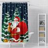 Home Shower Curtains For Bathroom Waterproof Curtain Fabric Modern Nordic Style Living Room Winter Decoration Merry Christmas