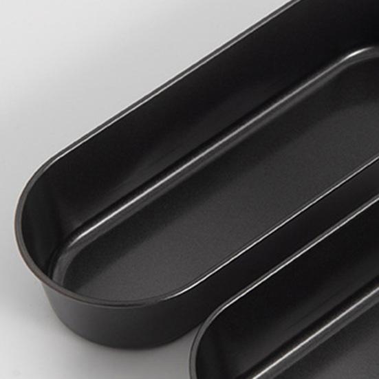 Long Toast Bread Pan Carbon Steel Hot Dog Bun Embryo Mold Non-Stick Household Baking