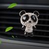 Perfume Clip Panda Mini Good Smell Metal Pattern Inlay Vehicle Air Outlet
