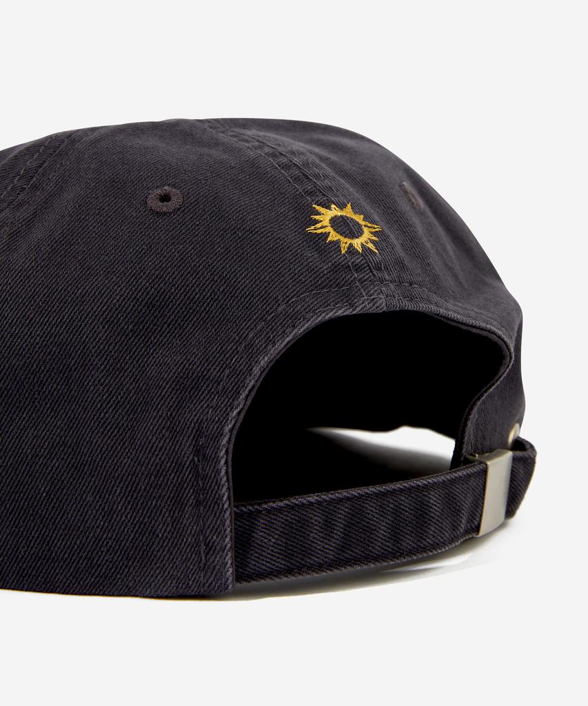HELLO SUNRISE Washed Two Tone Logo 6Panel Cap_Charcoal