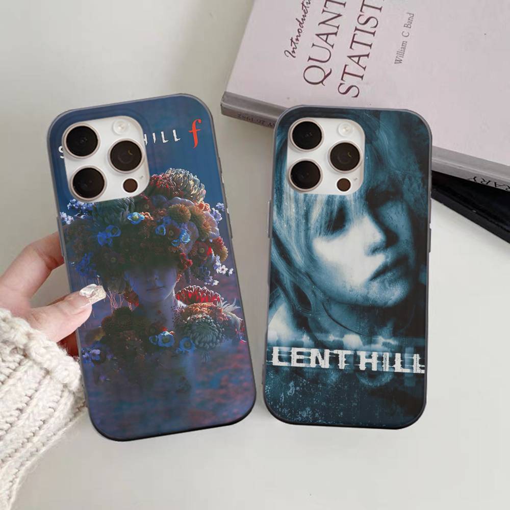 Silent H-Hill Horror Game Phone Case For IPhone 17 16 15 11 12 13 14 Pro Max Soft Corrugated Silicone Cover Case