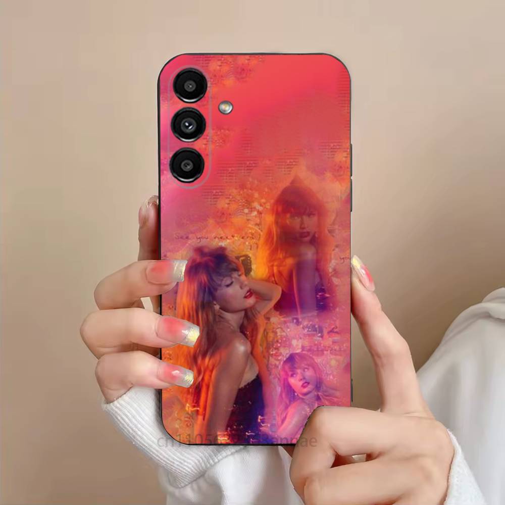 Back in love Alice Phone Case For Samsung S25,24,23,22,21,S20,Ultra,Plus,FE Black Soft Cover
