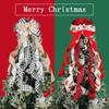 Bowknot Christmas Tree Decoration Bow Reuasble Hanging Christmas Bow Long Ribbon Bows Christmas Pendant Wedding Party Decor