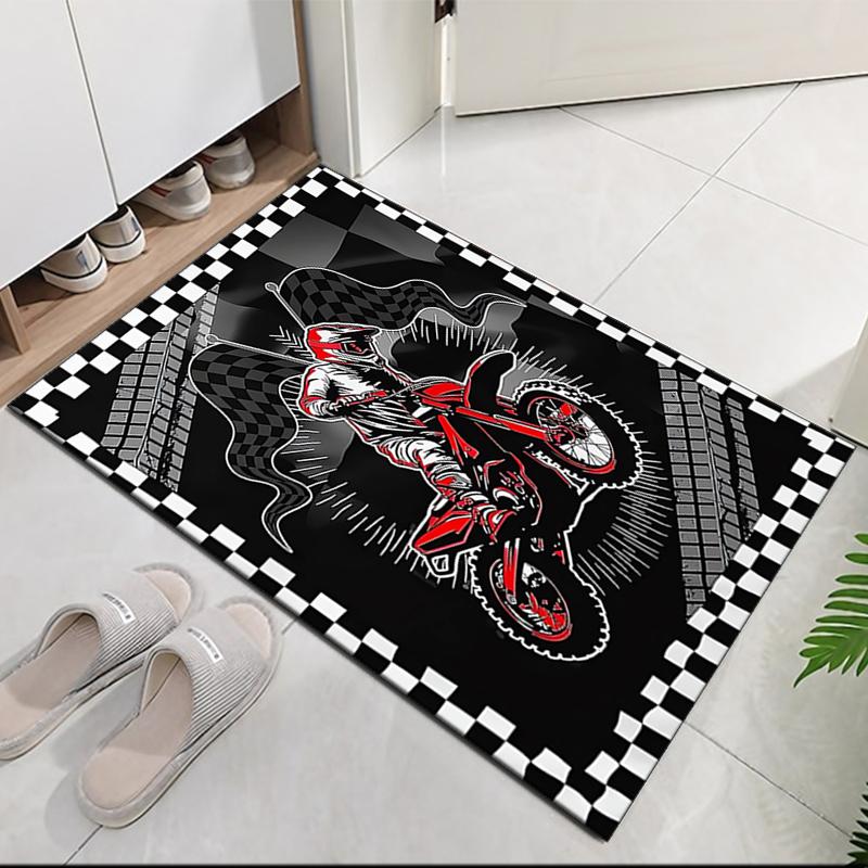 Covor Imprimat Motociclete Off-Road, pentru Scaun de Birou Camera de Zi Dormitor Bucătărie Decor Cadouri.