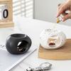 Ceramic Candle Heating Holder Essential Oil Burner Reed Diffuser Furnace Household Spa Salon Liquid Aromatherapy Incense Burner
