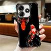 Golden Carp Lucky Koi Plating Phone Case For Xiaomi Redmi Note 14 15 Pro Plus 13 12 11 11S 11T 10 9S 9 5G Anti-Fall Airabag Cove