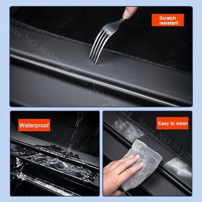 For Kia EV5 2026-2026 Car Threshold Strip Leather Protective Stickers Scratch Resistant and Anti-collision Door Decoration Film