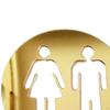 Male and Female Restroom Signs, Symbols Pictogram Placard Toilet Door Plates Sign Bathroom