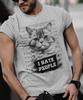 Lustiges Katzen-T-Shirt für Herren Damen, Das urkomische feline Verbrecher-Steckbrief-T-Shirt für Herren Damen, Introvertiertes T-Shirt für Herren Damen