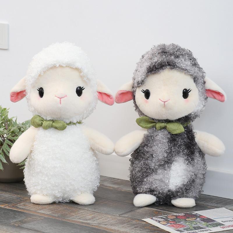 Sheep Plush Toy With Long Faux Fur For Kids Gift And Animal Collection