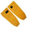 Par Manga de Soldadura Couro Bovino Resistente ao Desgaste Resistente ao Calor Amarelo Dourado para Operação Mecânica