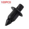 100 Pcs 6mm Hole Dia Black Plastic Push In Type Rivets Fastener Pin Clips ATV For Yamaha YZF Honda Suzuki Polaris GSXR Suzuki