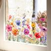 Creative Color Flowers Double-sided Visual Wall Paste Living Room Bedroom Home Window Decoration Wall Paste Static