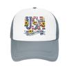 Years of Freedom  Mesh Baseball Cap Adult Sport Sun Caps Independence Day Hats Adjustable Summer Trucker Caps