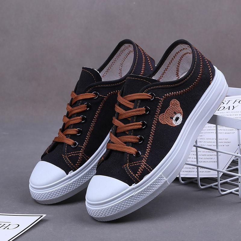 Spring/Summer Hot Selling Canvas Shoes Casual Black Shoes Women's Shoes Flat Bottomed Board Shoes Women's Shoes
